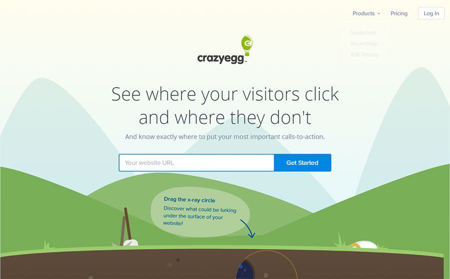 crazyegg com homepage